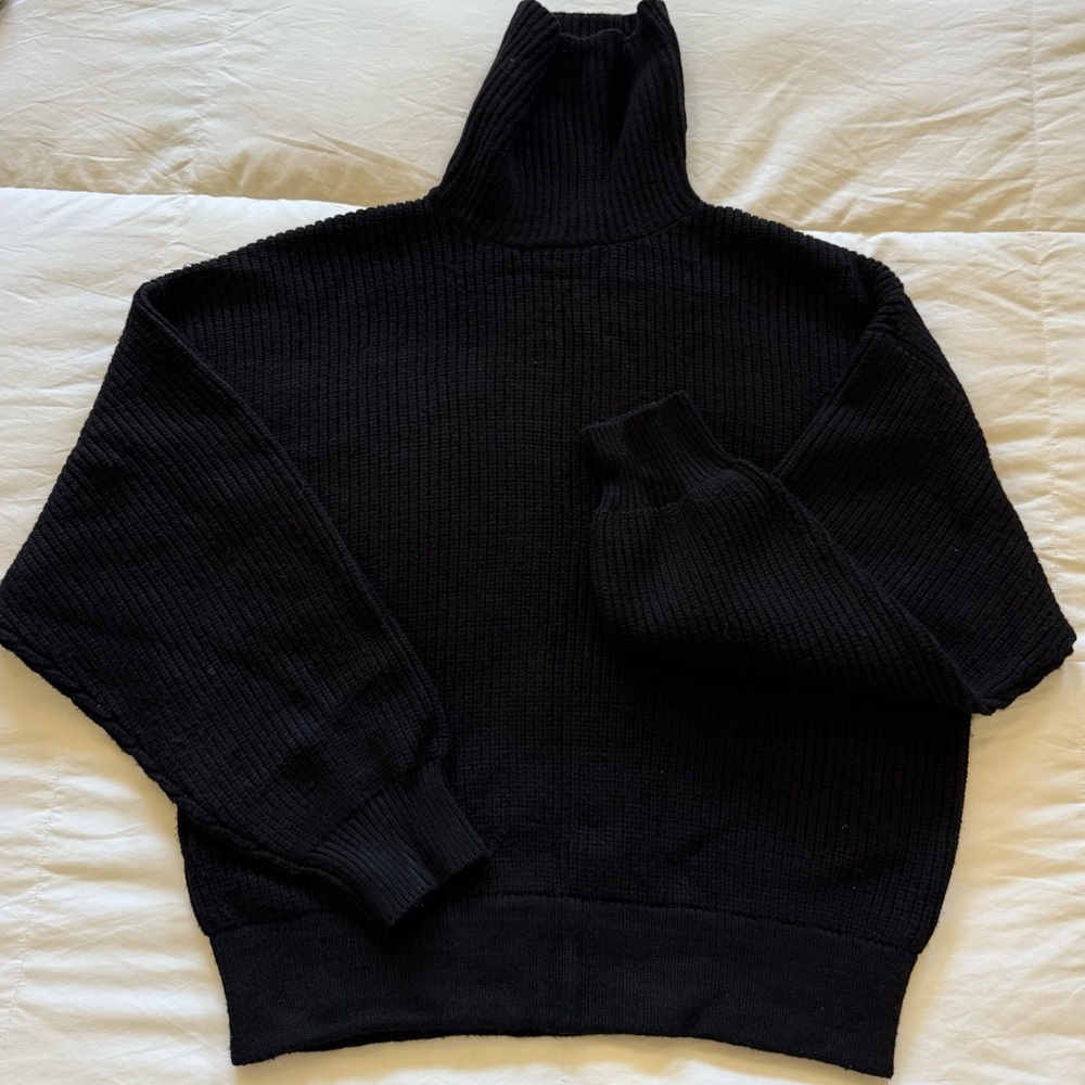 Zara Black Turtleneck Sweater